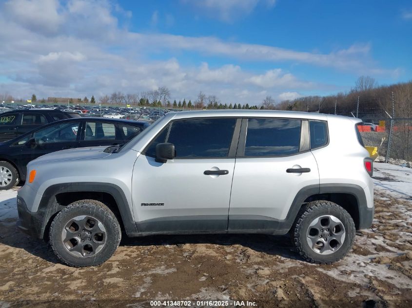 VIN ZACCJBAW0GPD20125 2016 Jeep Renegade, Sport no.14