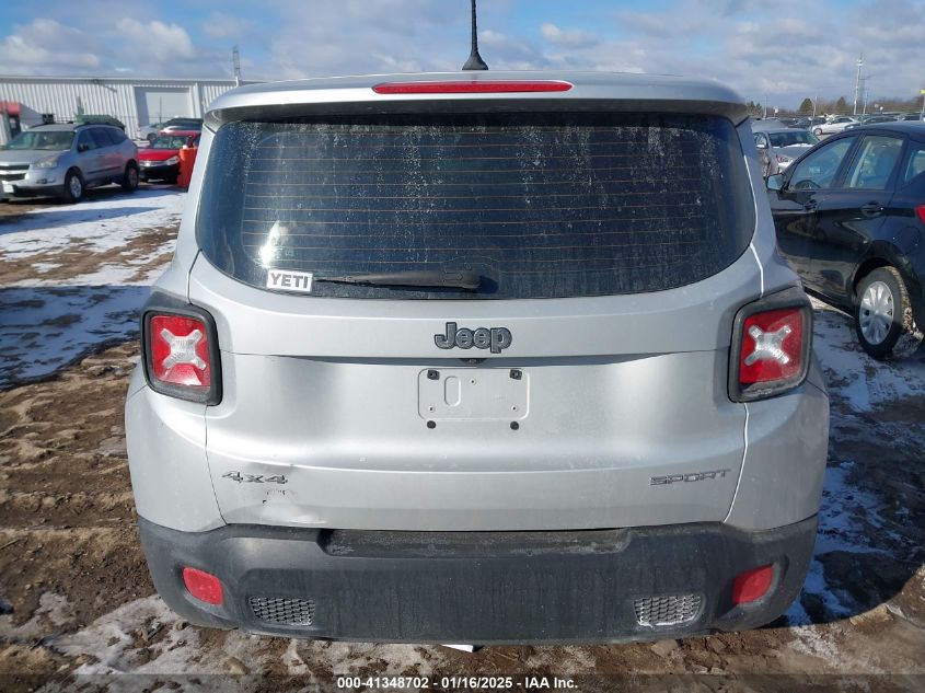 VIN ZACCJBAW0GPD20125 2016 Jeep Renegade, Sport no.16