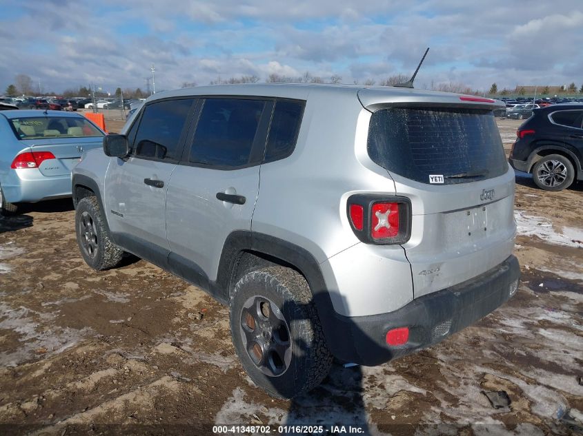 VIN ZACCJBAW0GPD20125 2016 Jeep Renegade, Sport no.3