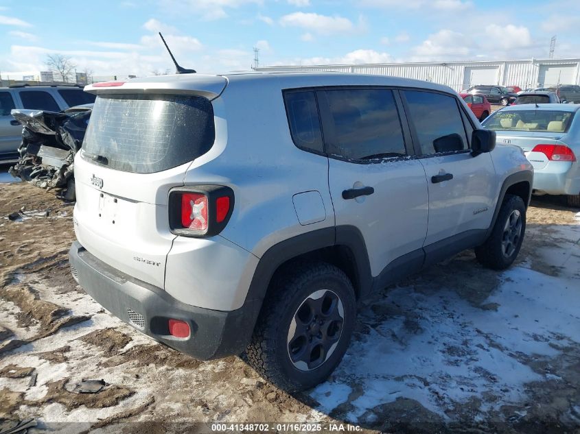 VIN ZACCJBAW0GPD20125 2016 Jeep Renegade, Sport no.4