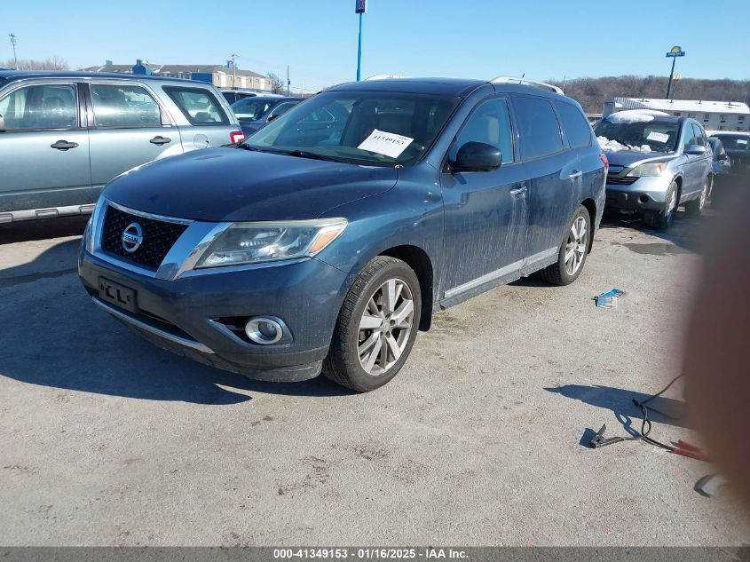 VIN 5N1AR2MMXEC664326 2014 NISSAN PATHFINDER no.2