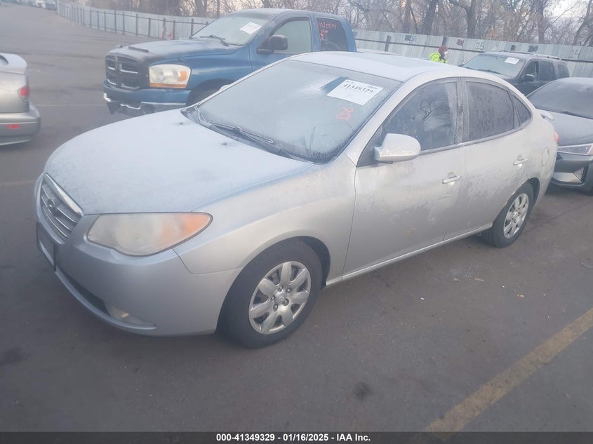 2008 HYUNDAI ELANTRA-4 CYL. VIN: KMHDU46D88U451510