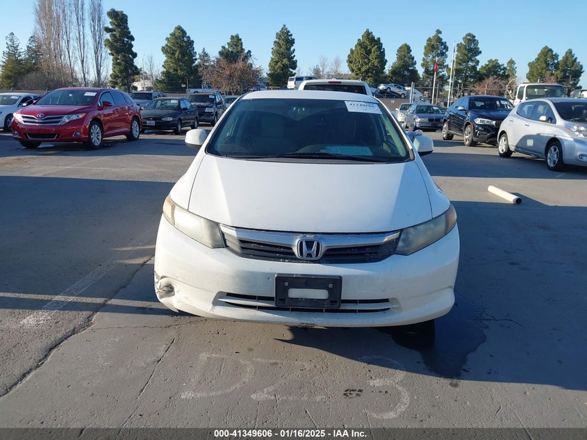 2012 HONDA CIVIC SDN VIN: 19XFB5F56CE000231