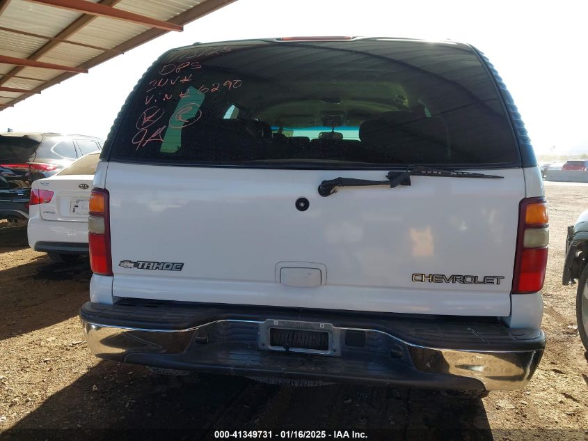 2003 Chevrolet Tahoe Ls/Lt/Z71 VIN: 1GNEK13T03R126295 Lot: 41349731