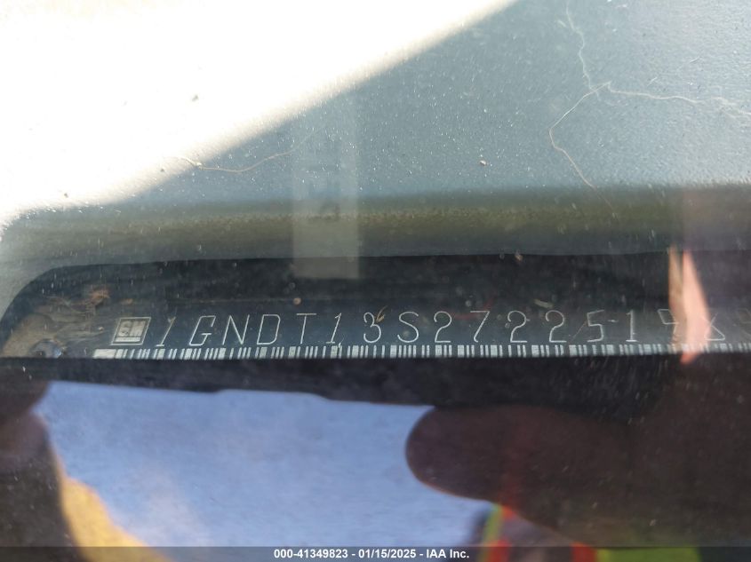 2007 Chevrolet Trailblazer Ls VIN: 1GNDT13S272251989 Lot: 43334635