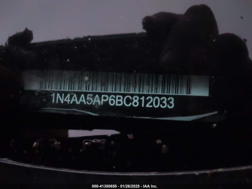 2011 Nissan Maxima 3.5 Sv VIN: 1N4AA5AP6BC812033 Lot: 41350658