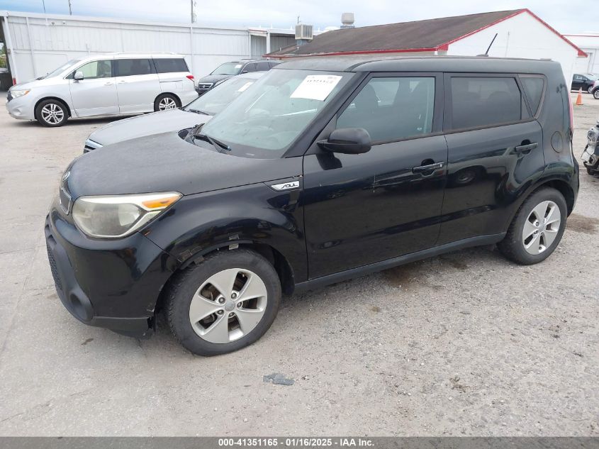 VIN KNDJN2A2XF7799089 2015 KIA SOUL no.2