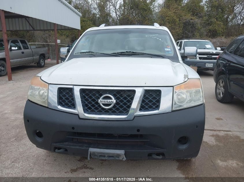 2011 Nissan Armada Sl VIN: 5N1BA0NDXBN605789 Lot: 41351515