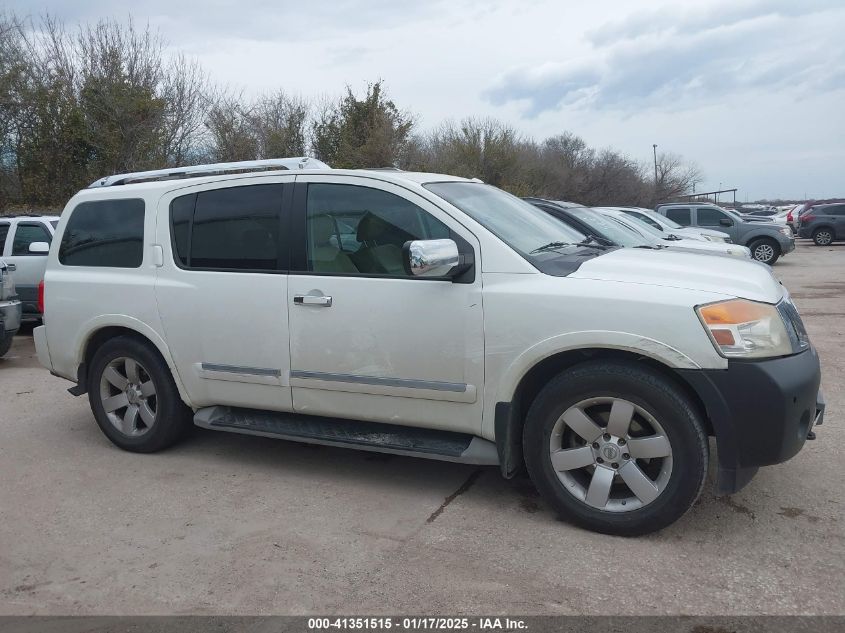 2011 Nissan Armada Sl VIN: 5N1BA0NDXBN605789 Lot: 41351515
