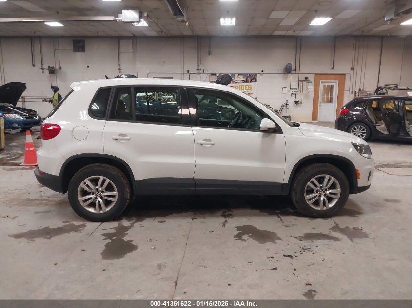 2014 VOLKSWAGEN TIGUAN S - WVGAV3AX8EW584599