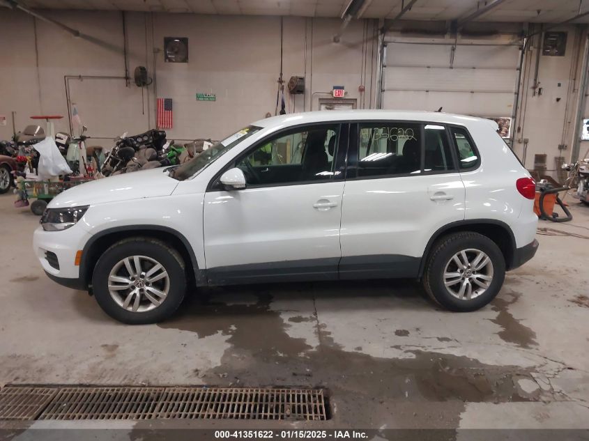 2014 VOLKSWAGEN TIGUAN S - WVGAV3AX8EW584599