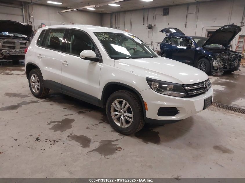 2014 VOLKSWAGEN TIGUAN S - WVGAV3AX8EW584599