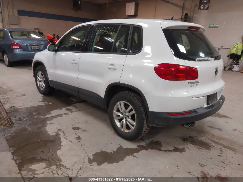 VIN WVGAV3AX8EW584599 2014 Volkswagen Tiguan, S no.3