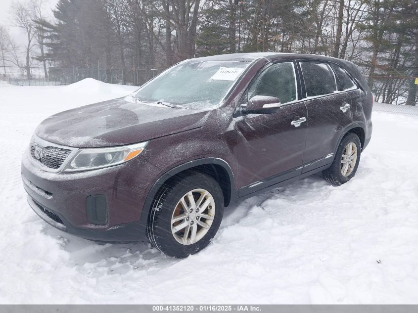 VIN 5XYKT3A61FG572783 2015 KIA SORENTO no.2