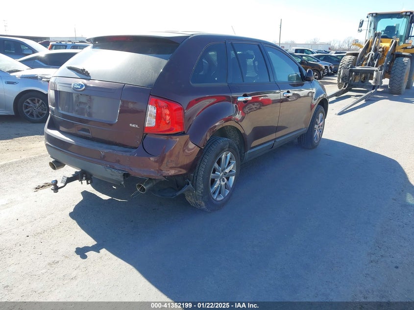 Vin: 2fmdk3jc0bbb27169, lot: 41842643, ford edge sel 20114