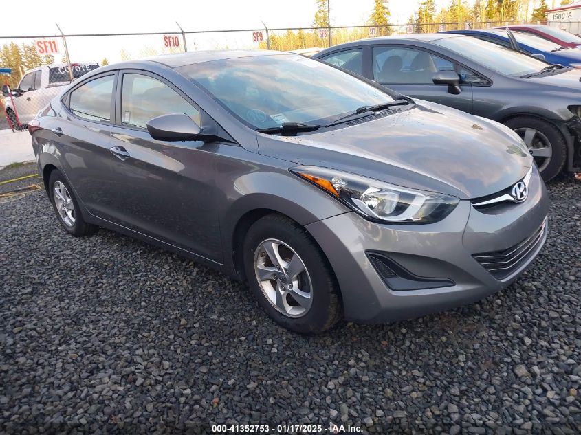 VIN 5NPDH4AE6EH515882 2014 Hyundai Elantra, SE no.1