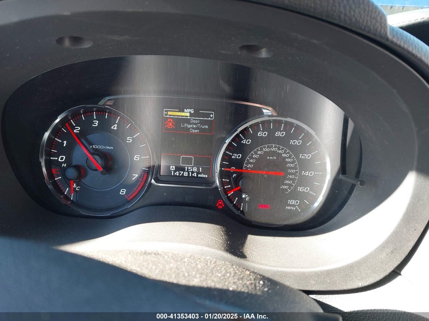 2018 SUBARU WRX VIN: JF1VA1B60J9830989