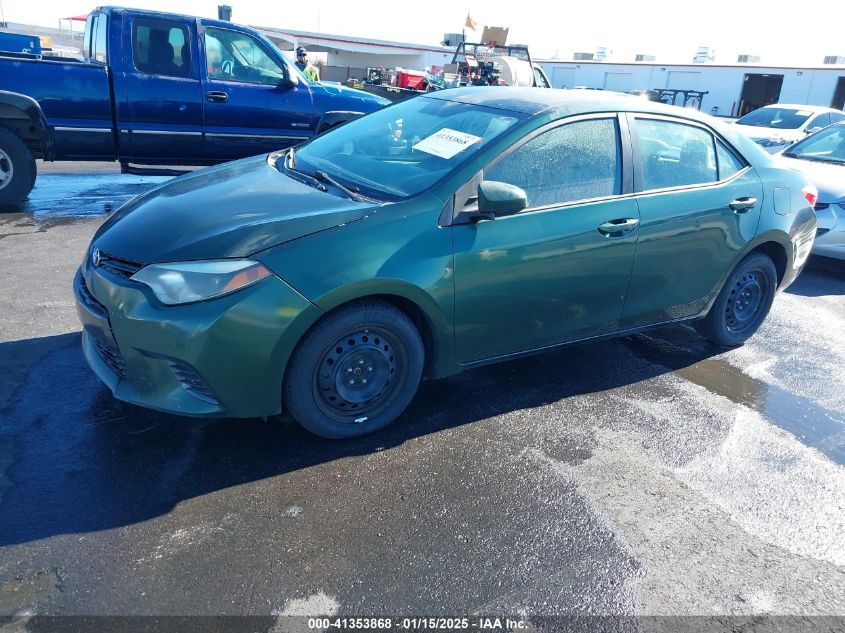 VIN 5YFBURHEXFP207964 2015 Toyota Corolla, LE no.2