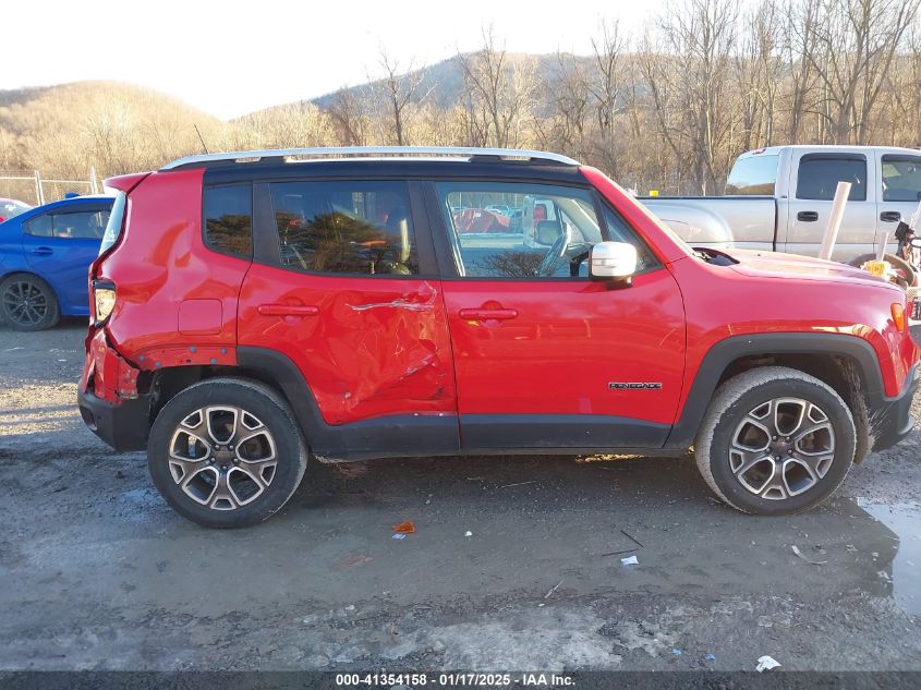2018 Jeep Renegade Limited 4X4 VIN: ZACCJBDB4JPG78991 Lot: 41354158