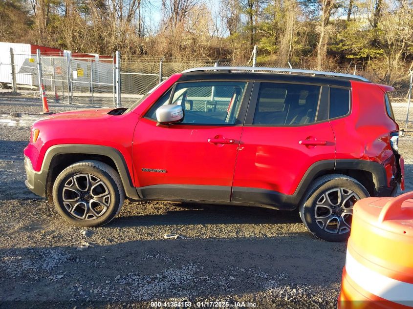 2018 Jeep Renegade Limited 4X4 VIN: ZACCJBDB4JPG78991 Lot: 41354158