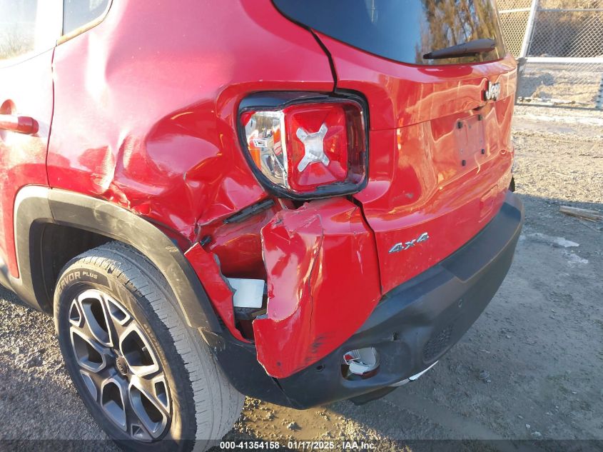 2018 Jeep Renegade Limited 4X4 VIN: ZACCJBDB4JPG78991 Lot: 41354158