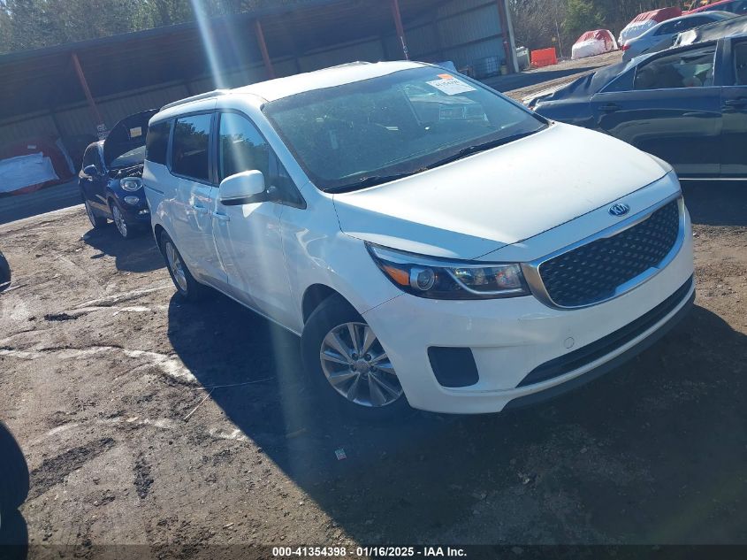 VIN KNDMB5C1XG6116200 2016 KIA Sedona, LX no.1