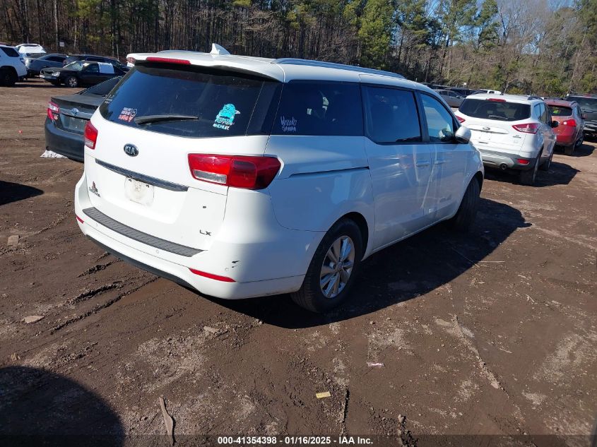 VIN KNDMB5C1XG6116200 2016 KIA Sedona, LX no.4