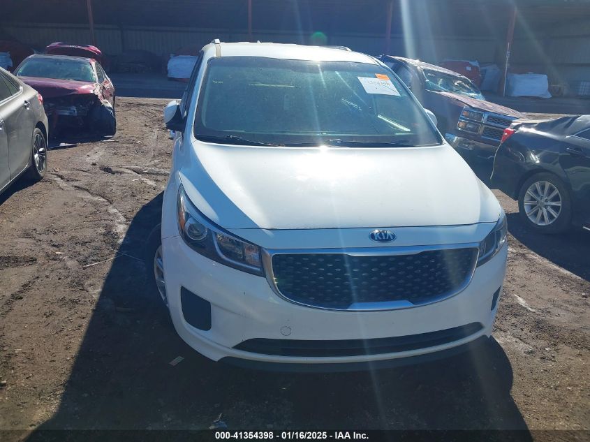 VIN KNDMB5C1XG6116200 2016 KIA Sedona, LX no.6