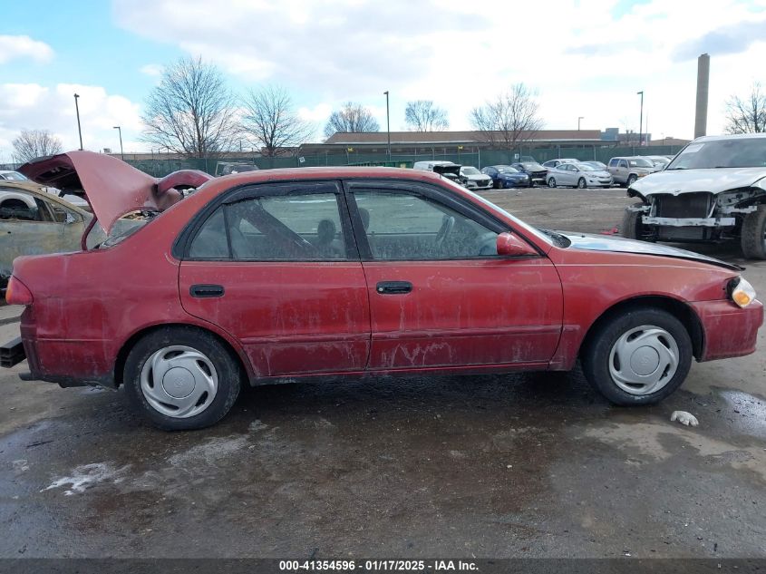 2001 Toyota Corolla Le VIN: 2T1BR12E21C482426 Lot: 41354596