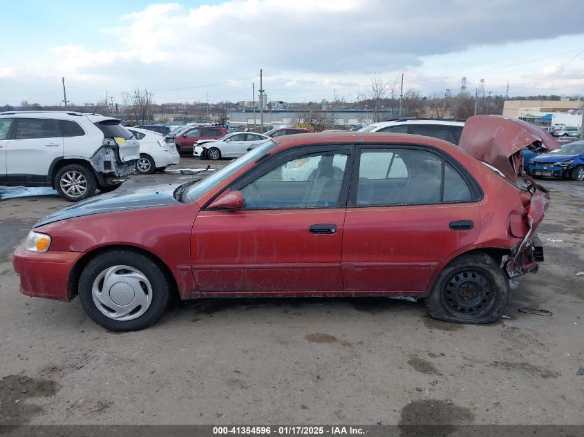 2001 Toyota Corolla Le VIN: 2T1BR12E21C482426 Lot: 41354596