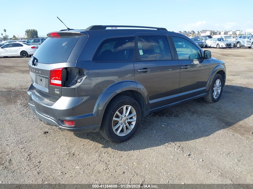 Vin: 3c4pdcbg8ft673726, lot: 41845045, dodge journey sxt 20154