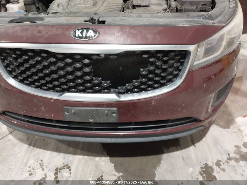 2016 Kia Sedona Lx VIN: KNDMB5C10G6121308 Lot: 41354680