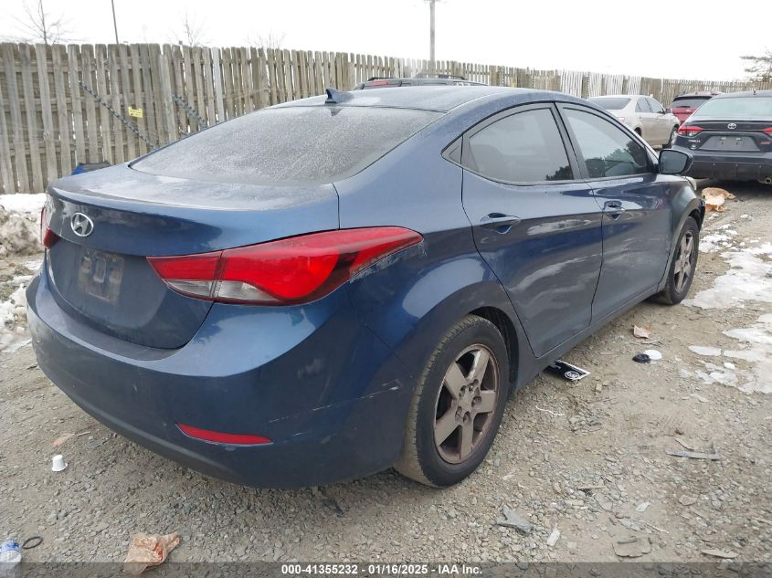 VIN 5NPDH4AE5GH693592 2016 HYUNDAI ELANTRA no.4