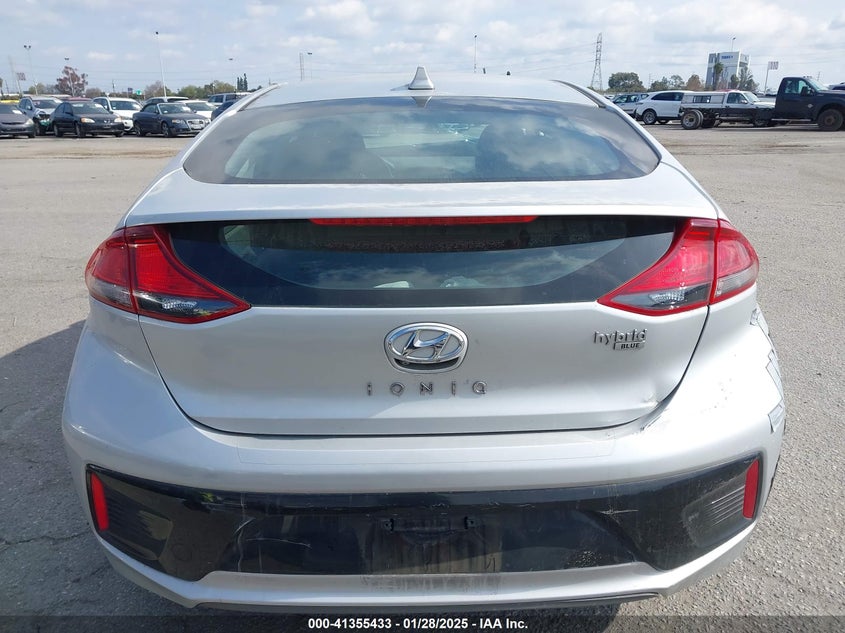 2017 Hyundai Ioniq Hybrid Blue VIN: KMHC65LC7HU050408 Lot: 41355433