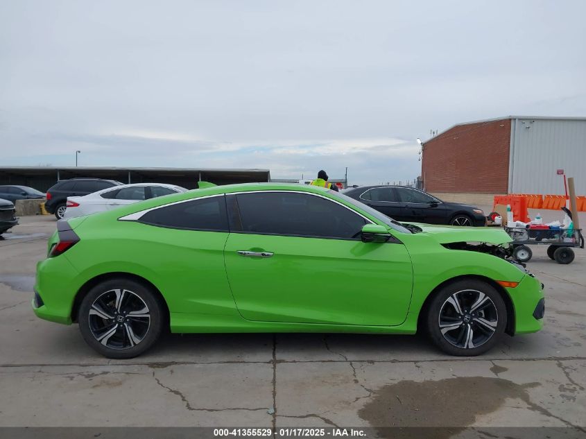 2018 Honda Civic Touring VIN: 2HGFC3B9XJH356713 Lot: 41355529