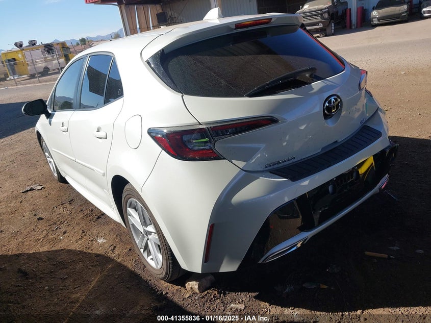 2019 TOYOTA COROLLA VIN: JTNK4RBE1K3038439