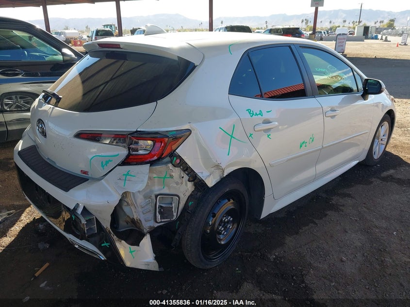 2019 TOYOTA COROLLA VIN: JTNK4RBE1K3038439