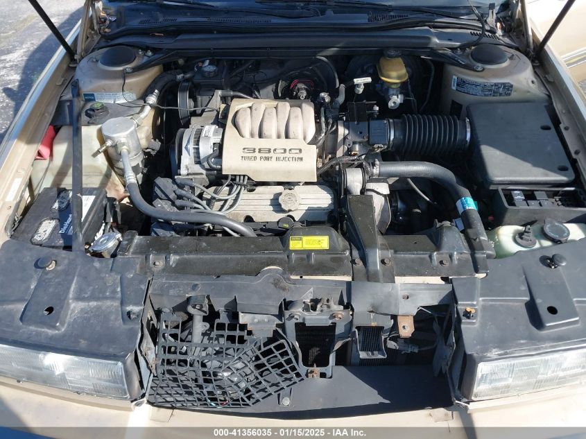 1992 Buick Riviera VIN: 1G4EZ13L5NU406326 Lot: 41356035