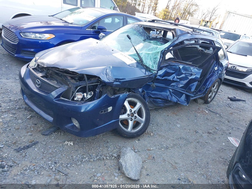 2002 Mazda Protege5 blue hatchback gasoline JM1BJ245721611535 photo #3