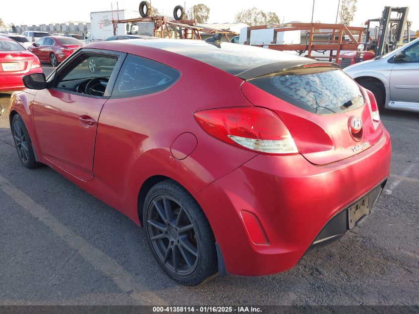 VIN KMHTC6AD2DU109255 2013 Hyundai Veloster, Base W... no.3