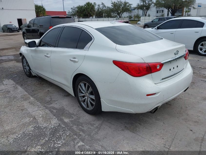 VIN JN1BV7AP0EM686445 2014 INFINITI Q50 no.3