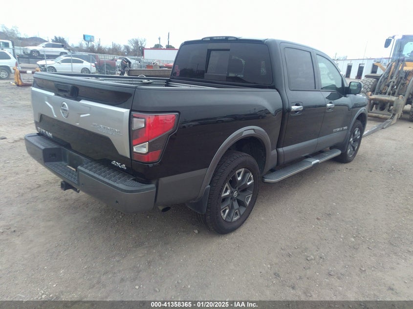 Vin: 1n6aa1ed7ln502852, lot: 41848809, nissan titan platinum reserve 4x4 20204