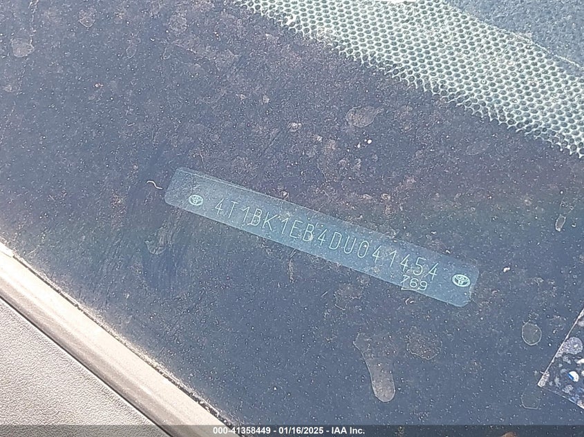 2013 TOYOTA AVALON LIMITED - 4T1BK1EB4DU041454