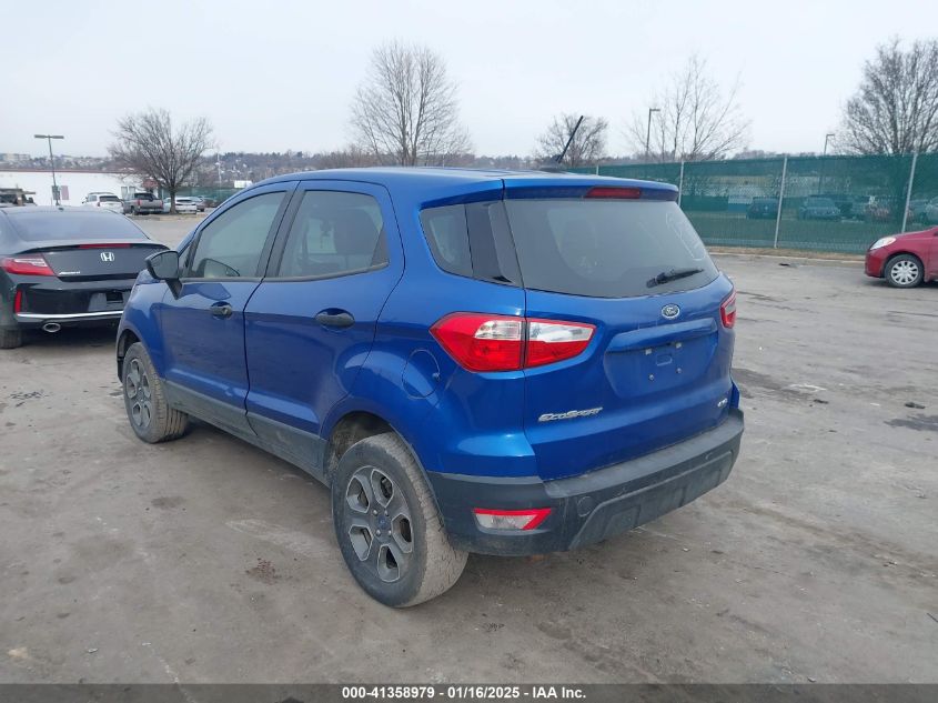 VIN MAJ6S3FL1MC429603 2021 FORD ECOSPORT no.3