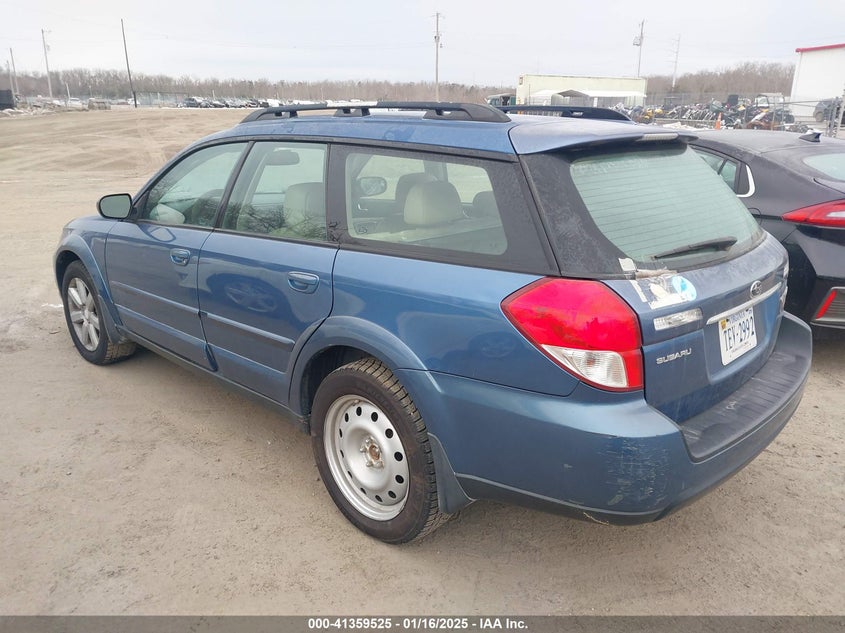 2008 SUBARU OUTBACK VIN: 4S4BP62C187317038
