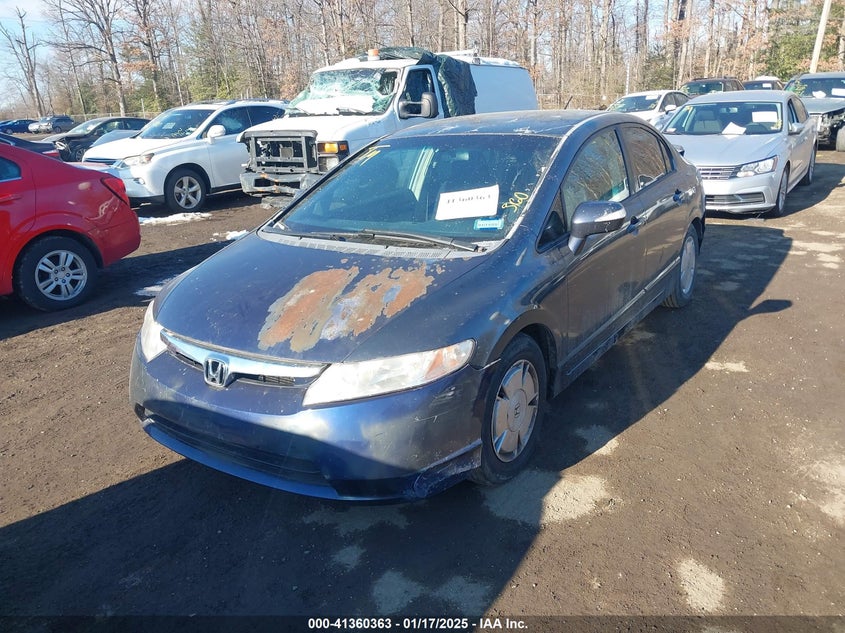 2006 HONDA CIVIC HYBRID VIN: JHMFA36206S001551