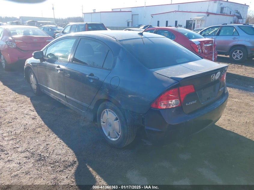 2006 HONDA CIVIC HYBRID VIN: JHMFA36206S001551