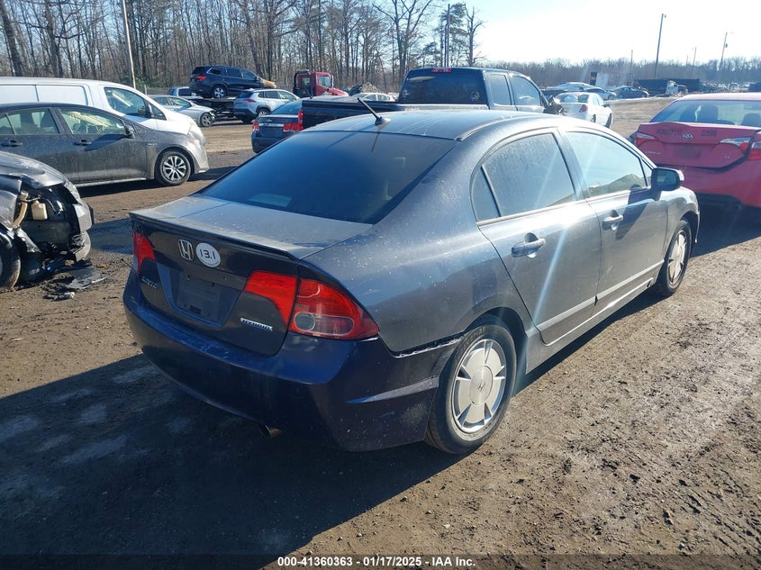 2006 HONDA CIVIC HYBRID VIN: JHMFA36206S001551