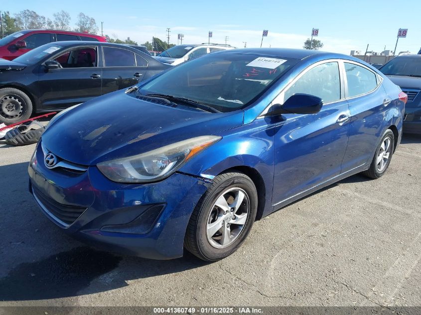 VIN 5NPDH4AE0FH622251 2015 HYUNDAI ELANTRA no.2