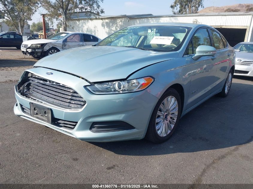 VIN 3FA6P0LU2ER136518 2014 Ford Fusion, Hybrid SE no.2